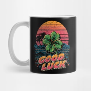 Four Leaf Clover with Sunset Gradient Mug